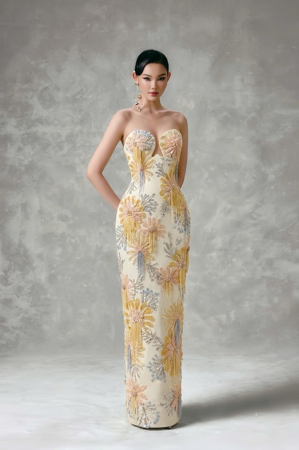Sol Appliqué Maxi Dress