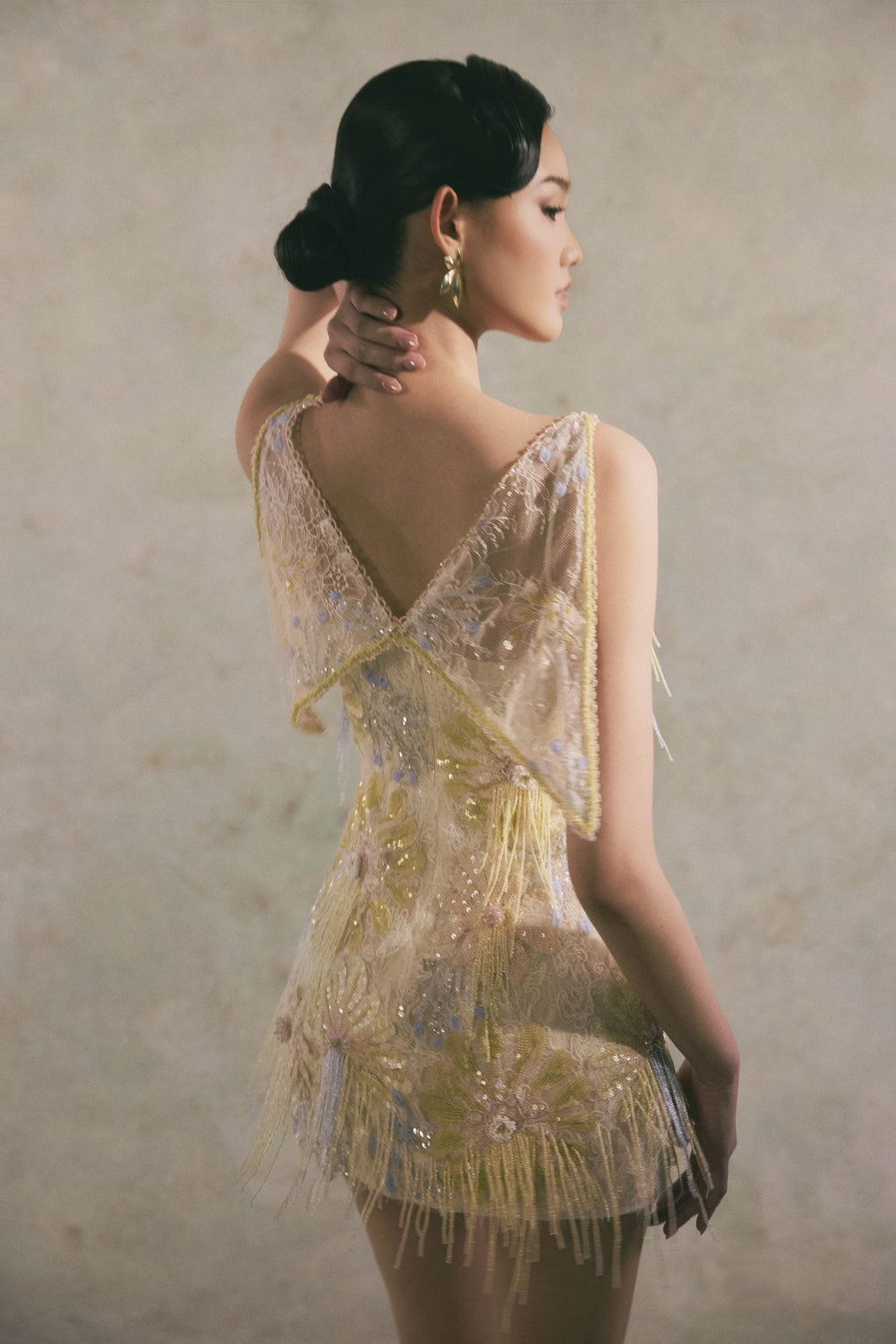 Sol Applique Winged Cape
