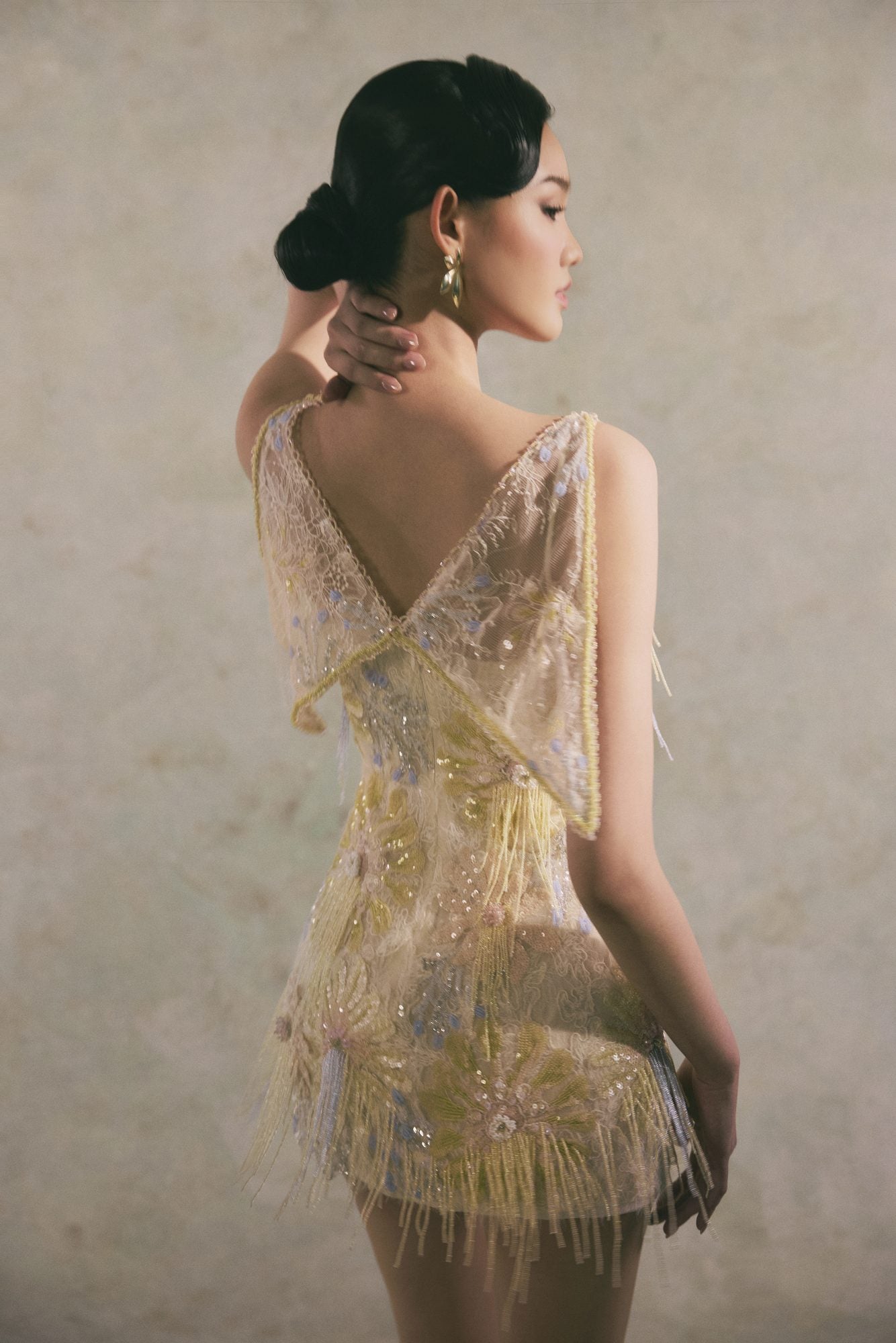 Sol Applique Winged Cape