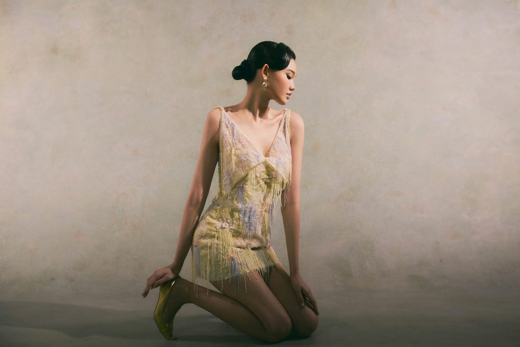 Sol Applique Mini Dress