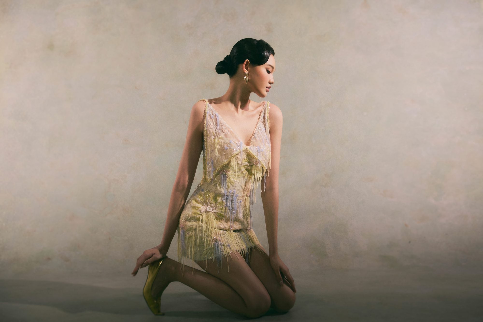Sol Applique Mini Dress