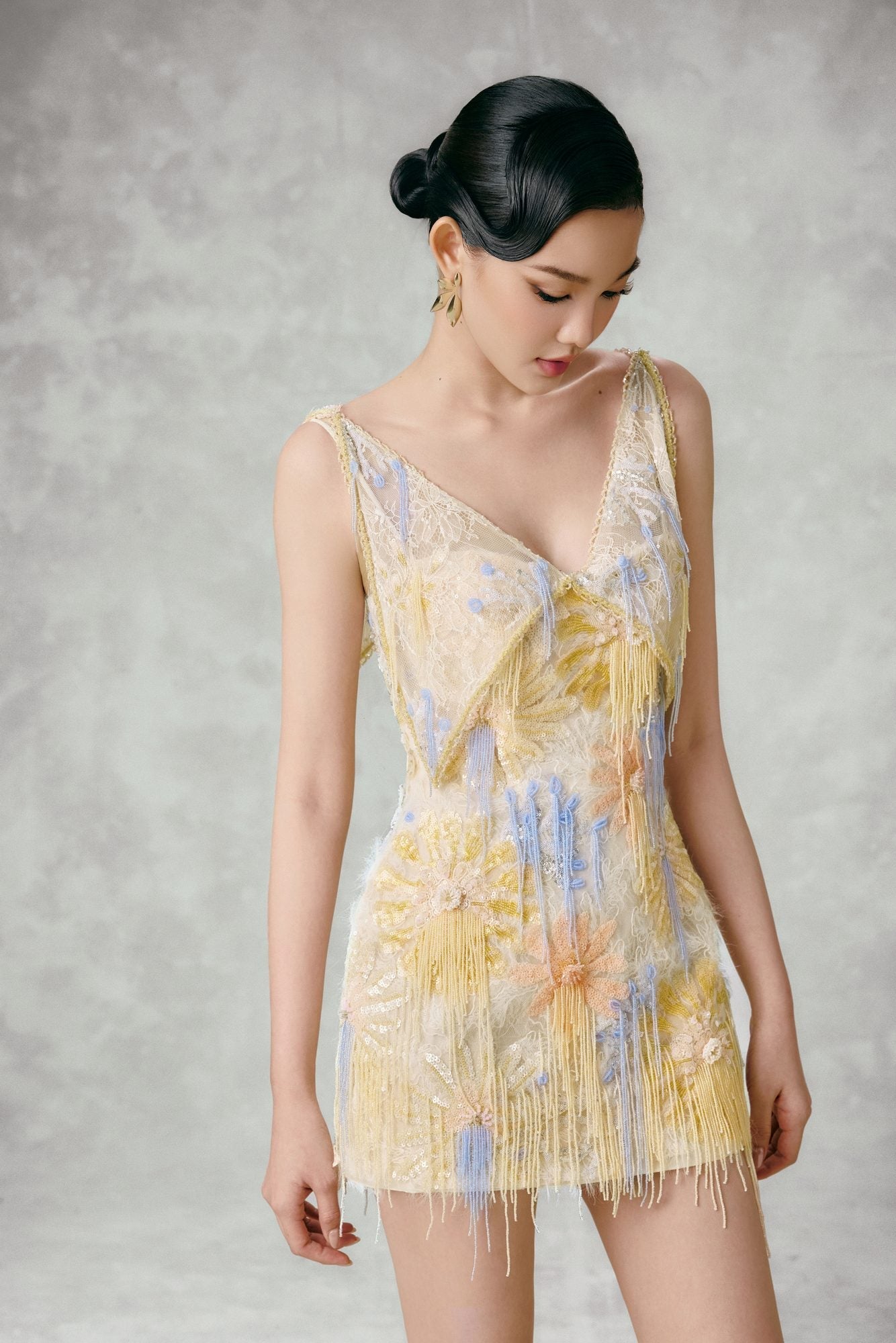 Sol Applique Mini Dress