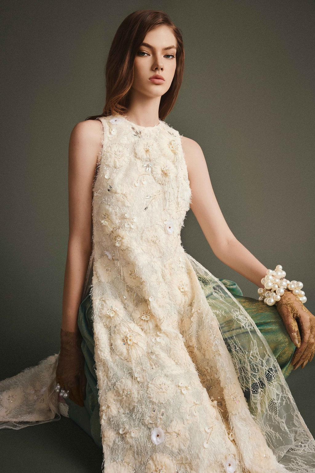 Camellia Beading Ao Dai
