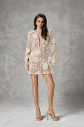 Cordelia Embroidered Mini Dress