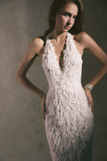 Webbed Crystals Maxi Dress
