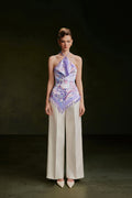 Vontier de Montier Iris Halter Top Purple Parrot