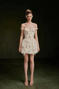 Vontier de Montier Bellflower Lace Dress Cream