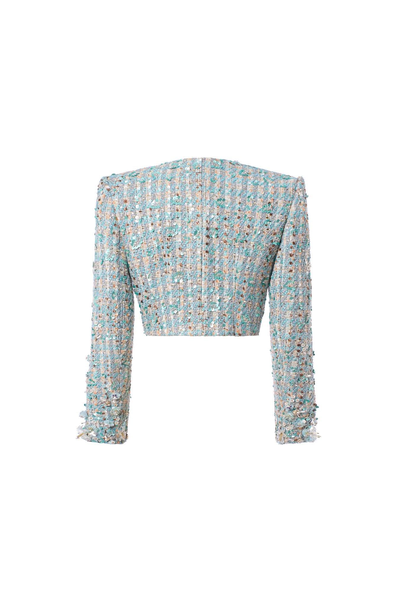Floral Bejeweled Set Aqua