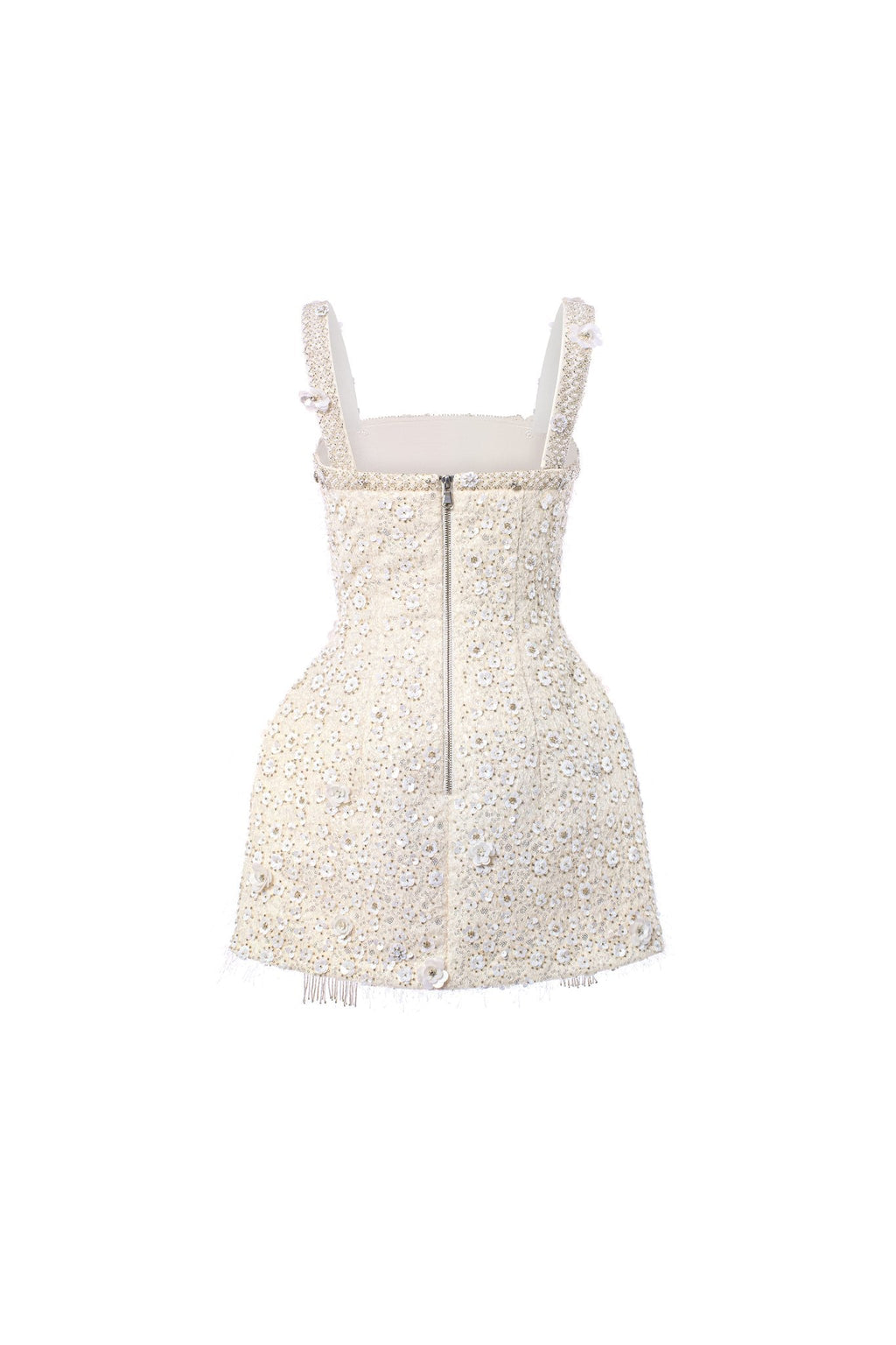 Embroidered Cloud Mini Dress