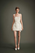 Embroidered Cloud Mini Dress