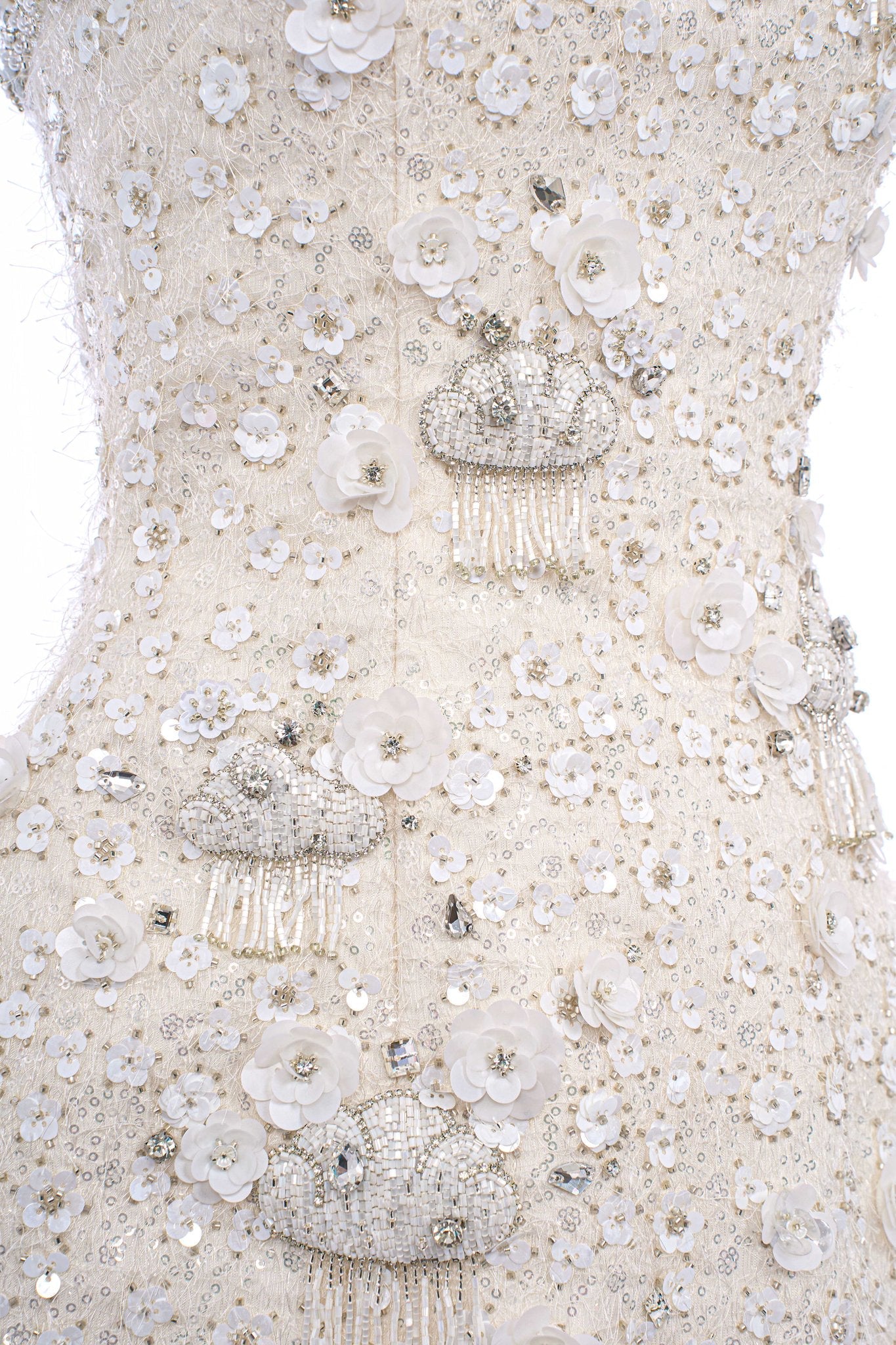 Embroidered Cloud Mini Dress
